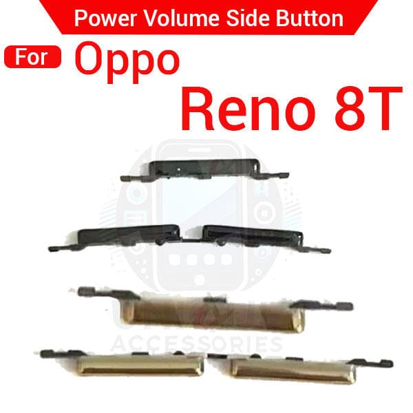 Compatible with Oppo Reno 8T External Side Buttons Power On Off + Volume Control Button Outside Side Keys