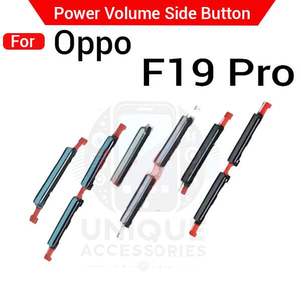 Compatible with Oppo F19 Pro External Side Buttons Power On Off + Volume Control Button Outside Side Keys