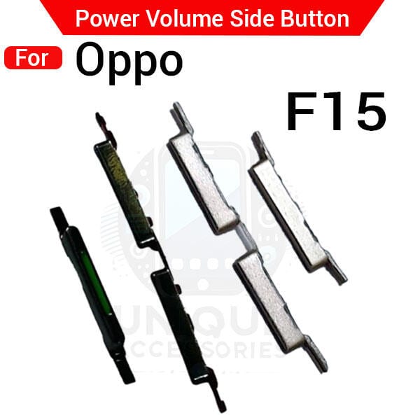 Compatible with Oppo F15  External Side Buttons Power On Off + Volume Control Button Outside Side Keys