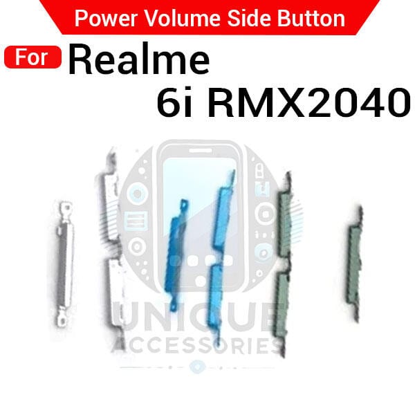 Compatible with Realme 6i RMX2040 External Side Buttons Power On Off + Volume Control Button Outside Side Keys