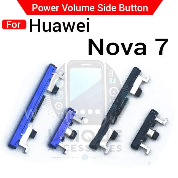 Compatible with Huawei Nova 7 External Side Buttons Power On Off + Volume Control Button Outside Side Keys