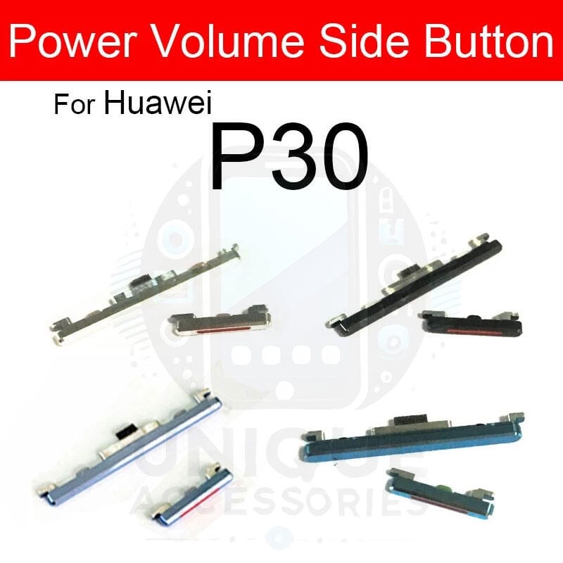 Compatible with Huawei P30 External Side Buttons Power On Off + Volume Control Button Outside Side Keys