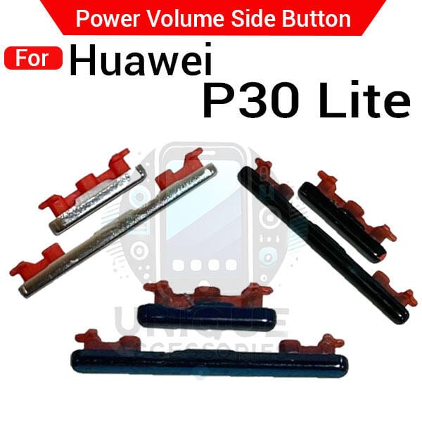 Compatible with Huawei P30 Lite External Side Buttons Power On Off + Volume Control Button Outside Side Keys