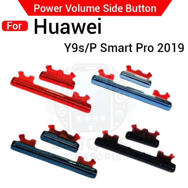 Compatible with Huawei Y9S/ P Smart Pro 2019 External Side Buttons Power On Off + Volume Control Button Outside Side Keys