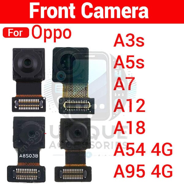 Front Camera Module for Oppo A3s A5s A7 A12 A18 A54 4G A95 4G Selfie Camera