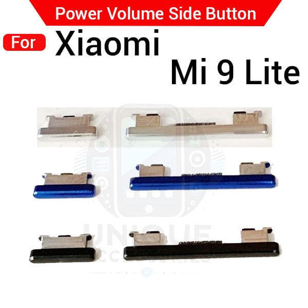 Compatible with Xiaomi Mi 9 Lite External Side Buttons Power On Off + Volume Control Button Outside Side Keys