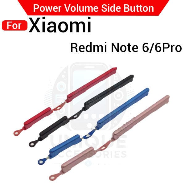 Compatible with Xiaomi Redmi Note 6 6 Pro External Side Buttons Power On Off + Volume Control Button Outside Side Keys