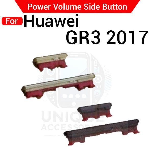 Compatible with Huawei GR3 2017 External Side Buttons Power On Off + Volume Control Button Outside Side Keys