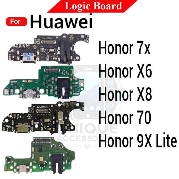 Charging Logic Board For Huawei Honor 7x 6X 8X 70 X9 Lite Charging Port USB Plug PCB Dock Connector Spare parts