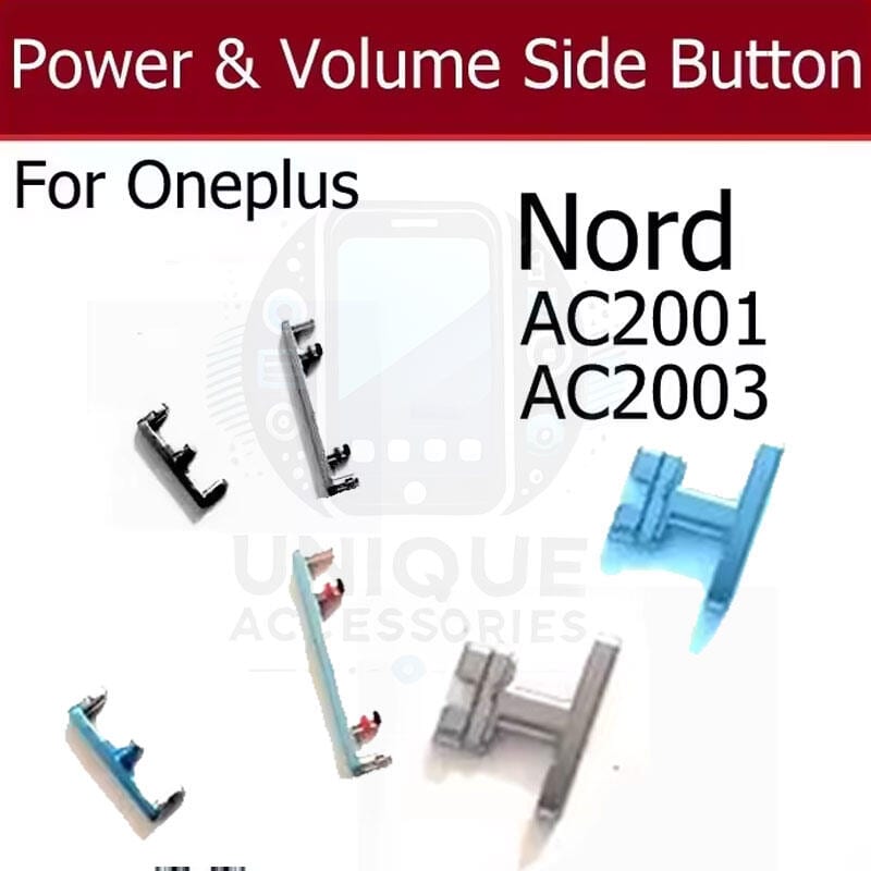 Compatible with OnePlus Nord  External Side Buttons Power On Off + Volume  and Mute Control Button Outside Side Keys