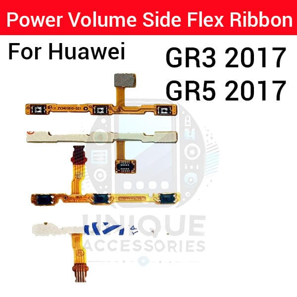 Huawei GR3 2017 GR5 2017 Gr5 Mini Power on / off Switch Button Side Volume Up Down Buttons Flex Cable Replacement Parts