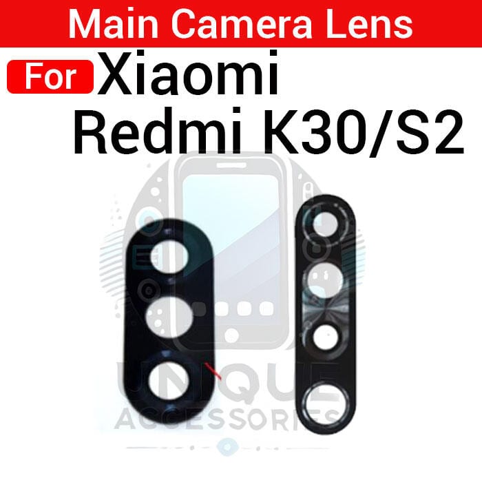 Camera Main Glass Lens for Xiaomi Redmi K30 S2 Replacement Part (Not Tempered Camera Glass Protector)