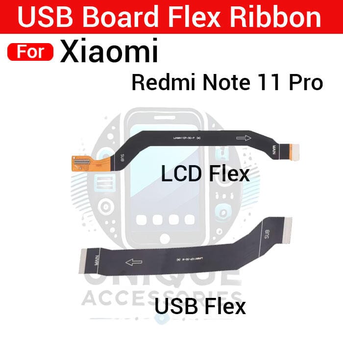 Main Board Motherboard Connection LCD Display Connector Flex Cable Parts For Xiaomi Redmi Note 11 Pro