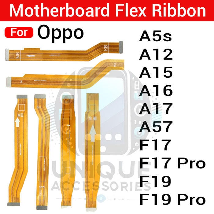Main Board Motherboard Connection Flex Cable Parts For Oppo A5s A12 A15 A16 A17 A57 F17 F17 Pro F19 F19 Pro