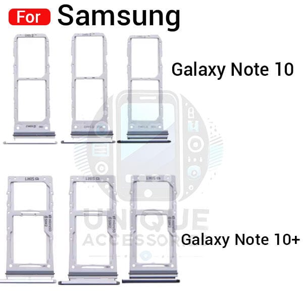 Samsung Galaxy Note 10 10 Plus Sim Tray Micro SD Card Slot with Sim Ejector Pin Replacement Parts