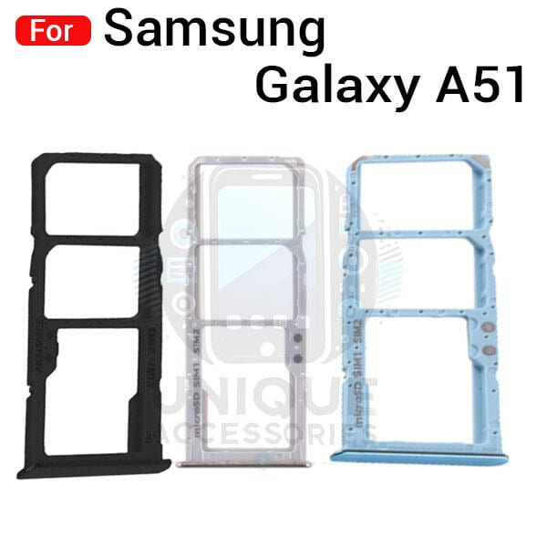 Samsung Galaxy A51 SM-A515F Sim Tray Micro SD Card Slot with Sim Ejector Pin Replacement Parts