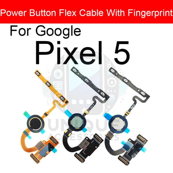 Google Pixel 5 Power on / off Switch Button Side Volume Up Down Buttons Flex Cable Replacement Parts