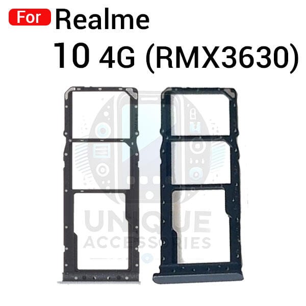 Realme 10 4G RMX3630 Sim Tray Micro SD Card Slot with Sim Ejector Pin Replacement Parts