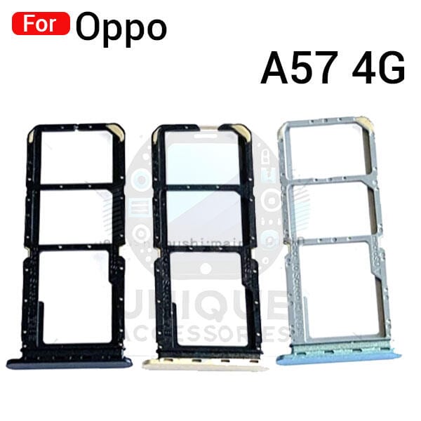 Oppo A57 4G Sim Tray Micro SD Card Slot with Sim Ejector Pin Replacement Parts