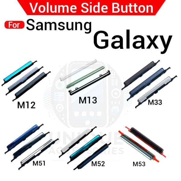 Volume Button Outside Key For Samsung Galaxy M12 M13 M33 M51 M52 M53 External Side Button