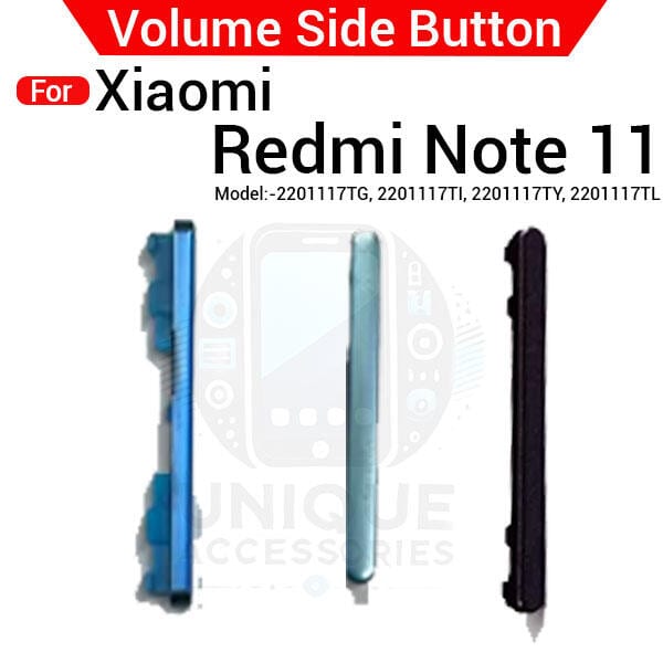 Volume Button Out Side Key For Xiaomi Redmi Note 11 4G 2201117TG 2201117TI 2201117TY 2201117TL External Side Button