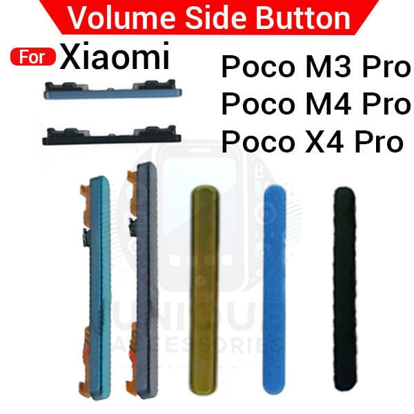 Volume Button Out Side Key For Xiaomi Poco M3 Pro M4 Pro X4 Pro External Side Button
