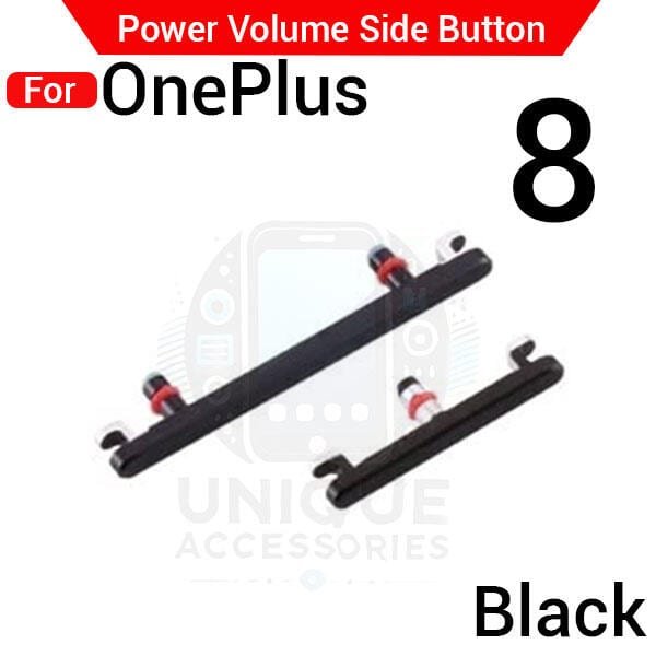Compatible with OnePlus 8 External Side Buttons Power On Off + Volume Control Button Outside Side Keys