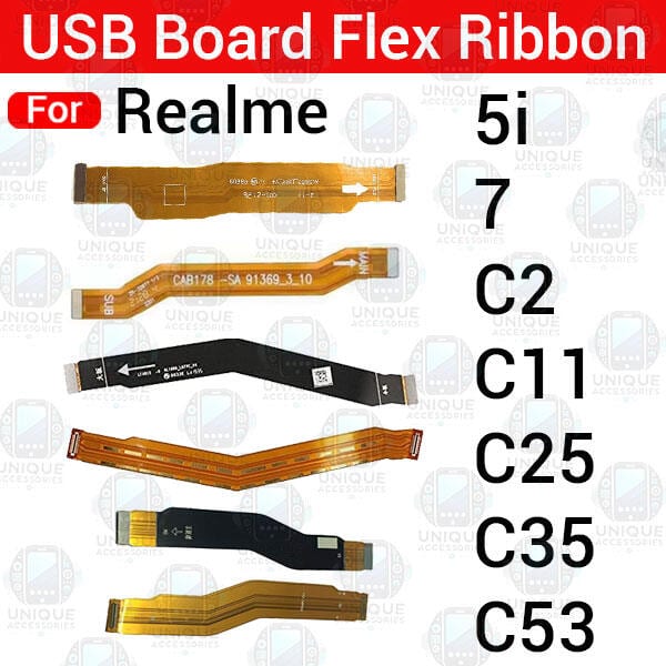Main Motherboard (Main to SUB Board) Flex Cable for Realme 5i 7 C2 C11 C25 C35 C53 C55 Cable Ribbon Replacement part