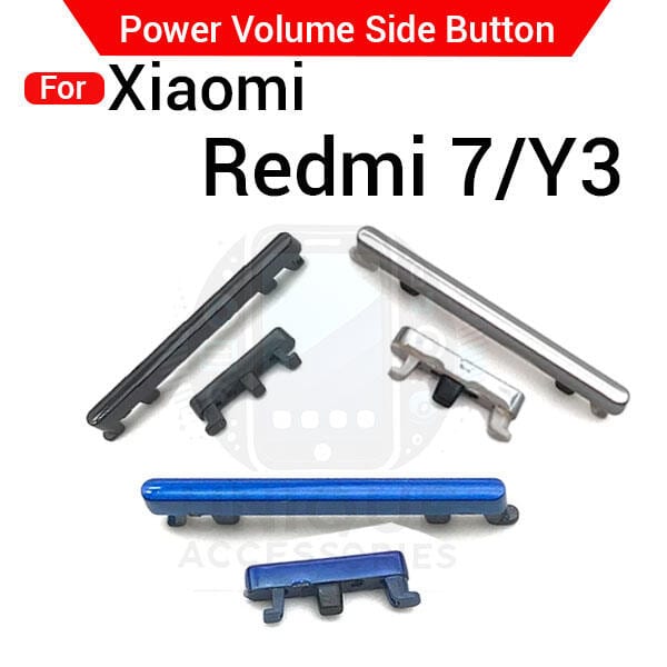 Compatible with Xiaomi Redmi 7 Y3 External Side Buttons Power On Off + Volume Control Button Outside Side Keys