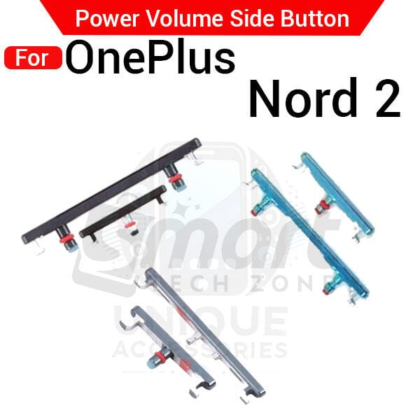 Compatible with OnePlus Nord 2 External Side Buttons Power On Off + Volume Control Button Outside Side Keys