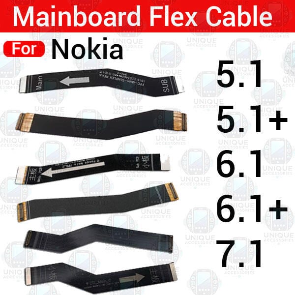 Main Motherboard (Main to SUB Board) Flex Cable for Nokia 5.1 5.1 Plus 6.1 6.1 Plus 7.1 Cable Ribbon Replacement part