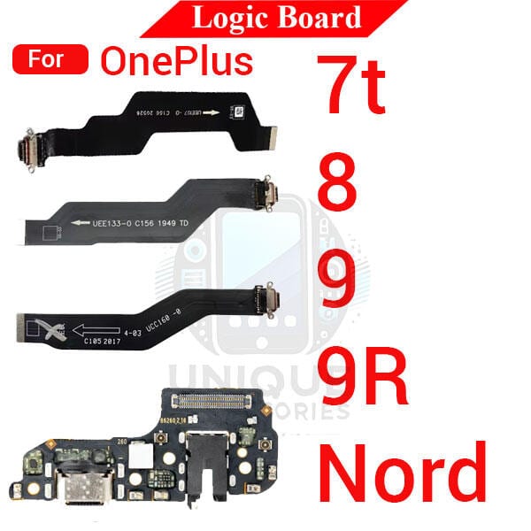 Charging Logic Board For OnePlus 7T 8 9 9R Nord Charging Port USB Plug PCB Dock Connector Spare parts