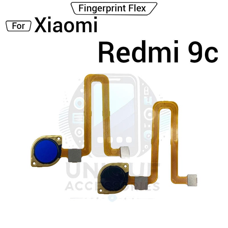 Power Button Fingerprint Sensor Flex Cable For Xiaomi Redmi 9c ON OFF Key Sensor Home Touch Fingerprint Sensor Flex Ribbon