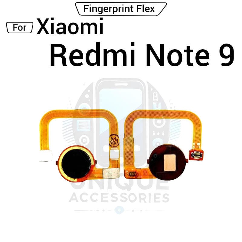 Power Button Fingerprint Sensor Flex Cable For Xiaomi Redmi Note 9 ON OFF Key Sensor Home Touch Fingerprint Sensor Flex Ribbon