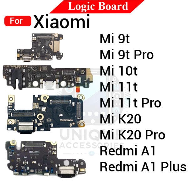 Charging Logic Board For Xiaomi Mi 9t 9t Pro 10t 11t 11t Pro K20 K20 Pro Redmi A1 A1 Plus Charging Port USB Plug PCB Dock Connector Spare parts