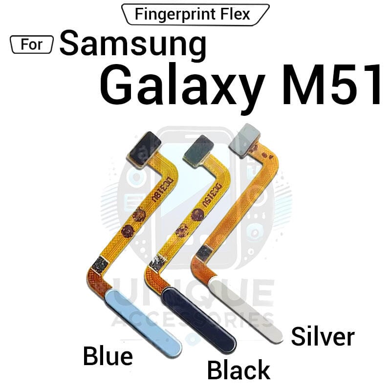 Power Button Fingerprint Sensor Flex Cable For Samsung Galaxy M51 ON OFF Key Sensor Home Touch Fingerprint Sensor Flex Ribbon