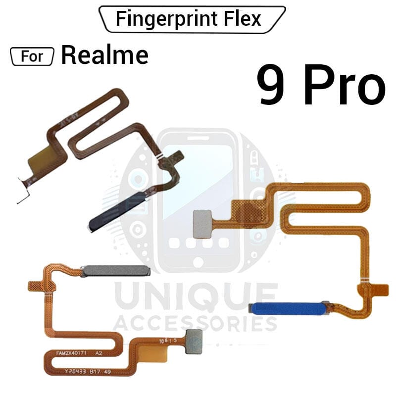 Power Button Fingerprint Sensor Flex Cable For Realme 9 Pro RMX3471 RMX3472 ON OFF Key Sensor Home Touch Fingerprint Sensor Flex Ribbon