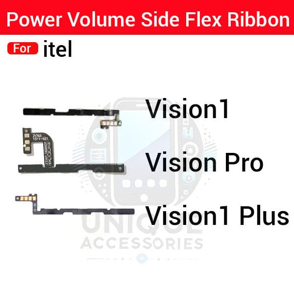 itel Vision 1 1 Pro 1 Plus Power on / off Switch Button Side Volume Up Down Buttons Flex Cable Replacement Parts