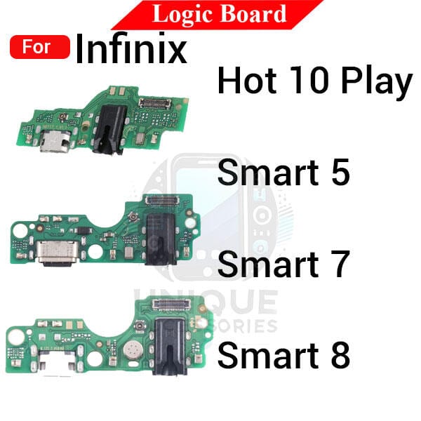 Charging Logic Board For Infinix Hot 12 Play Smart 5 7 8 Charging Port USB Plug PCB Dock Connector Spare parts
