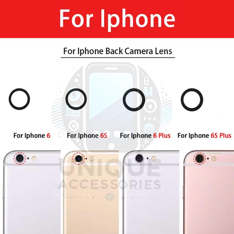 Camera Main Glass Lens for Apple iPhone 6 6s 6 Plus 6s Plus Replacement Part (Not Tempered Camera Glass Protector)