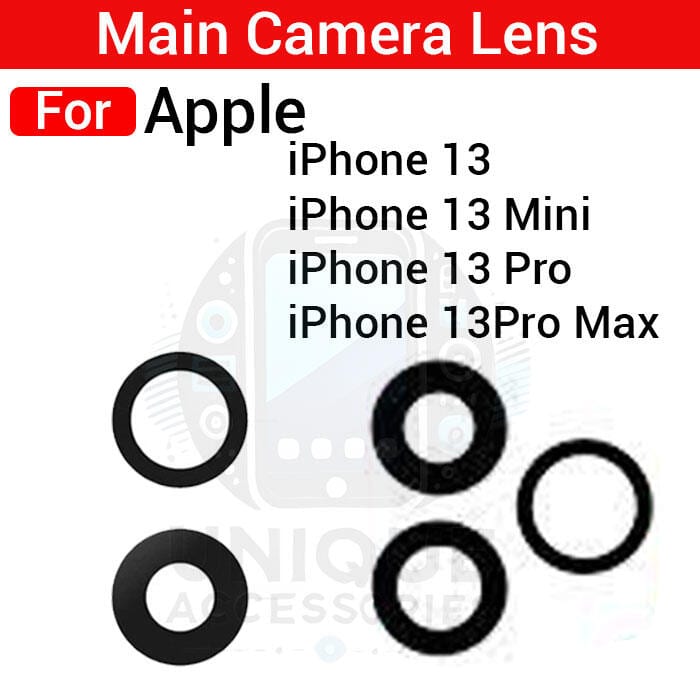 Camera Main Glass Lens for Apple iPhone 13 13 Mini 13 Pro 13 Pro Max Replacement Part (Not Tempered Camera Glass Protector)