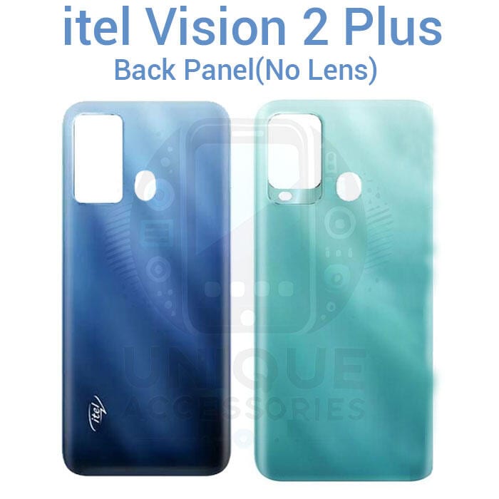itel Vision 2 Plus Back Panel/Backshell/ Casing + Without Camera Lens + Side Buttons With Logo-All Colors Available