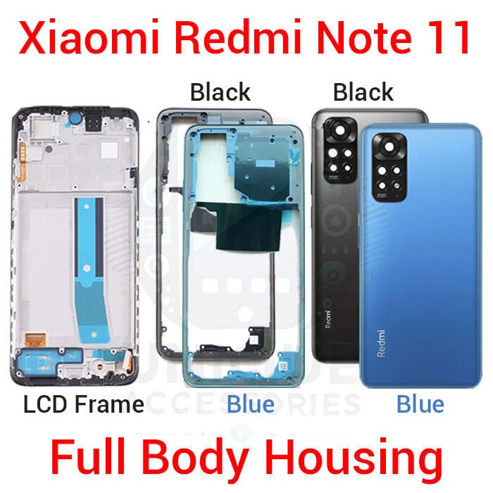 Xiaomi Redmi Note 11 2201117TG Full Body Housing With Camera Glass (LCD Frame, Side/Middle Frame, Back Panel/Backshell)