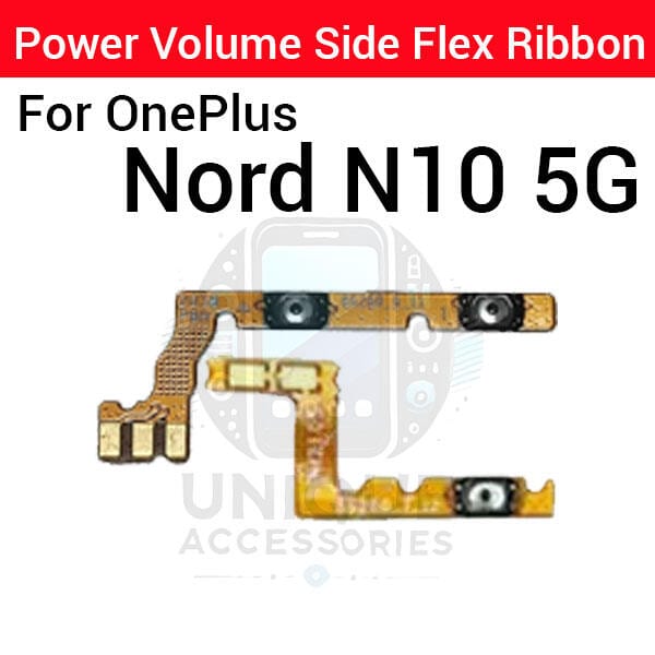 OnePlus Nord N10 5G Power on / off Switch Button Side Volume Up Down Buttons Flex Cable Replacement Parts