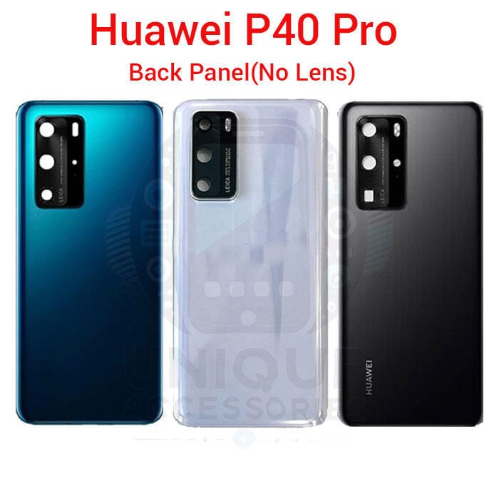 Huawei P40 Pro Back Panel/Backshell/ Casing + With and Without Camera Lens + Side Buttons With Logo-All Colors Available