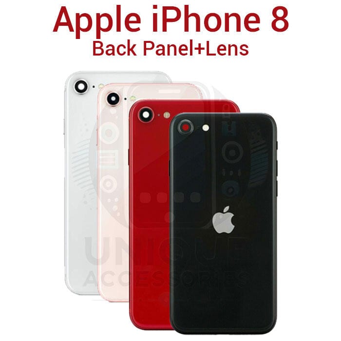 Apple iPhone 8G / Apple iPhone 8 Back Panel / Backshell / Casing + With Camera Lens  With Logo-All Colors Available (Not Housing, Only Back Panel)