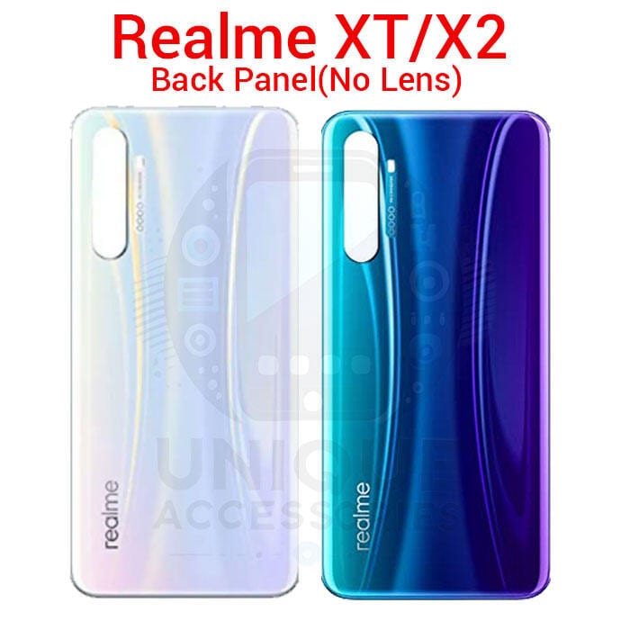 Realme XT X2 Back Panel/Backshell/ Casing + With and Without Camera Lens + Side Buttons With Logo-All Colors Available