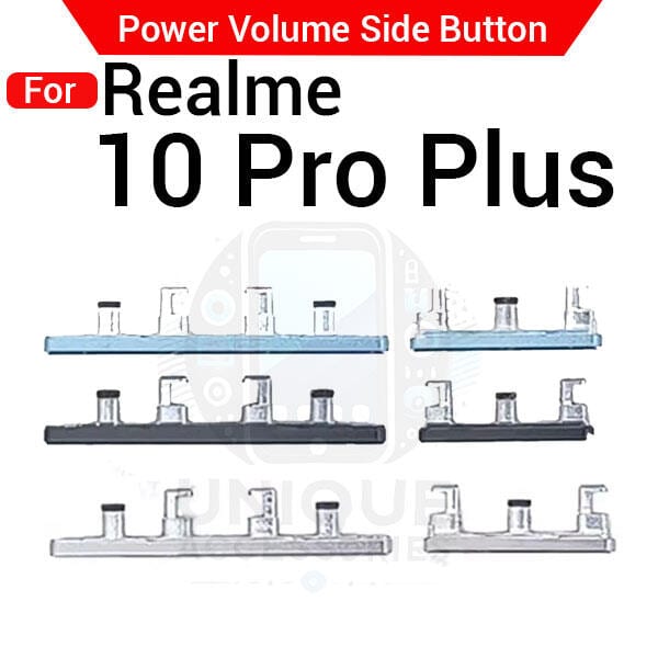 Compatible with Realme 10 Pro Plus External Side Buttons Power On Off + Volume Control Button Outside Side Keys