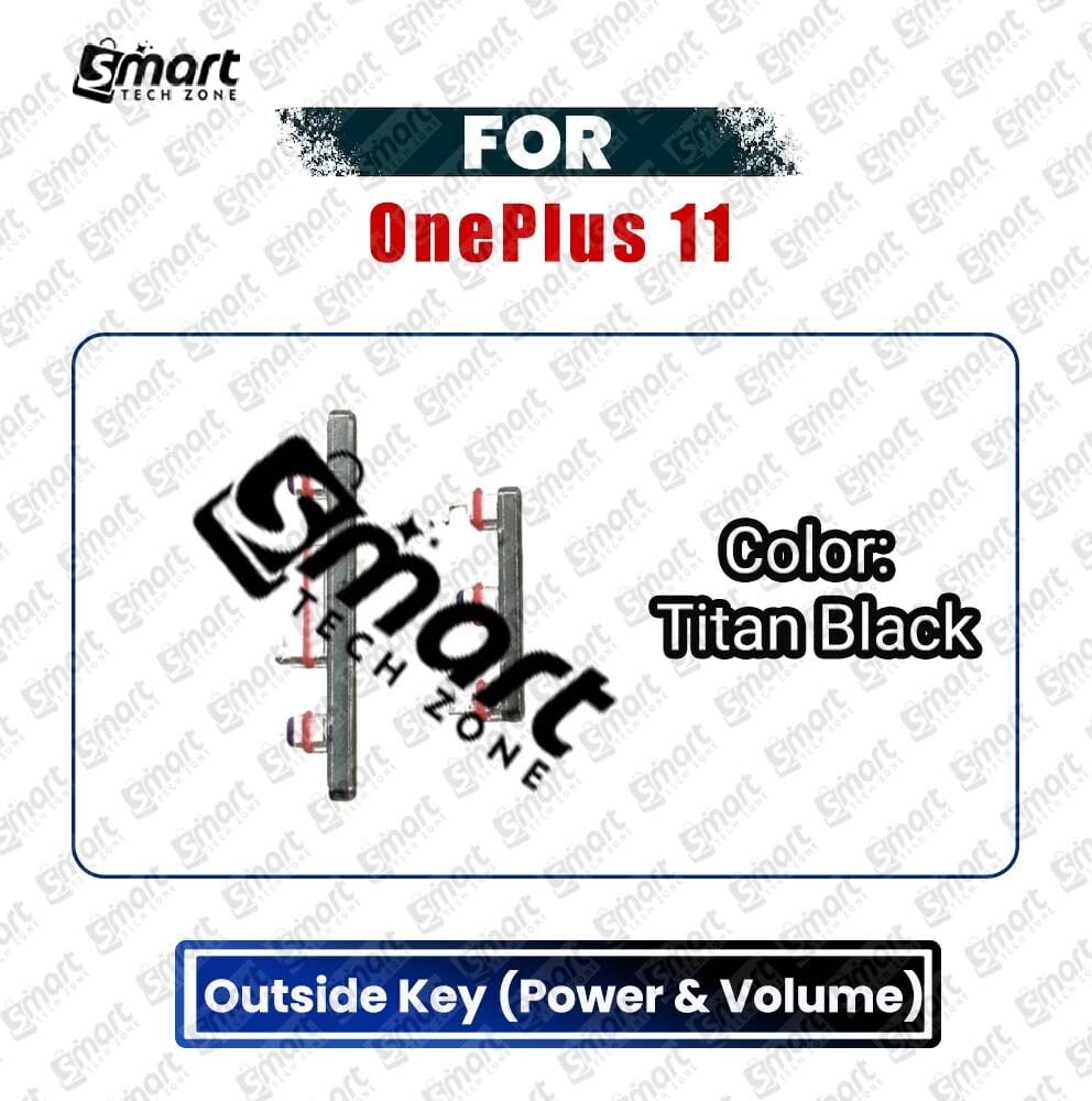 Compatible with OnePlus 11 External Side Buttons Power On Off + Volume Control Button Outside Side Keys