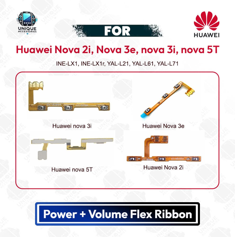 Huawei Nova 2i Nova 3e Nova 3i Nova 5T Volume Button Flex Cable PCB Repair Spare Part Replacement